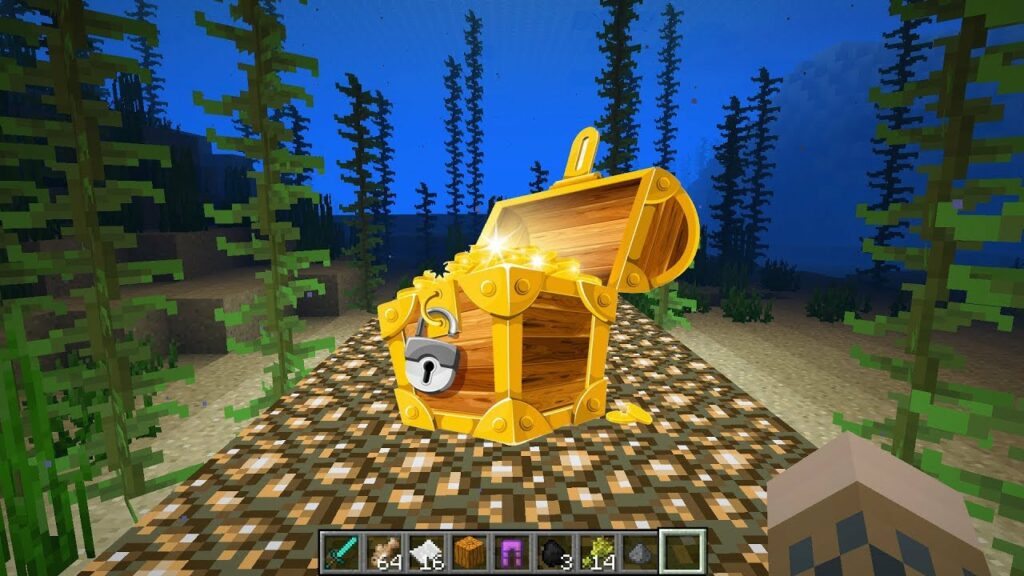 Can You Bury A Treasure Under The Water In Minecraft