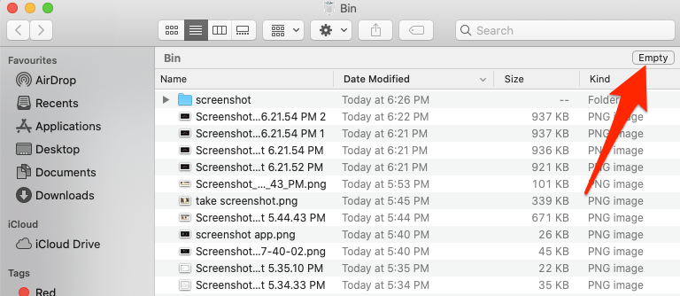 Delete screenshots quickly and easily on your Mac