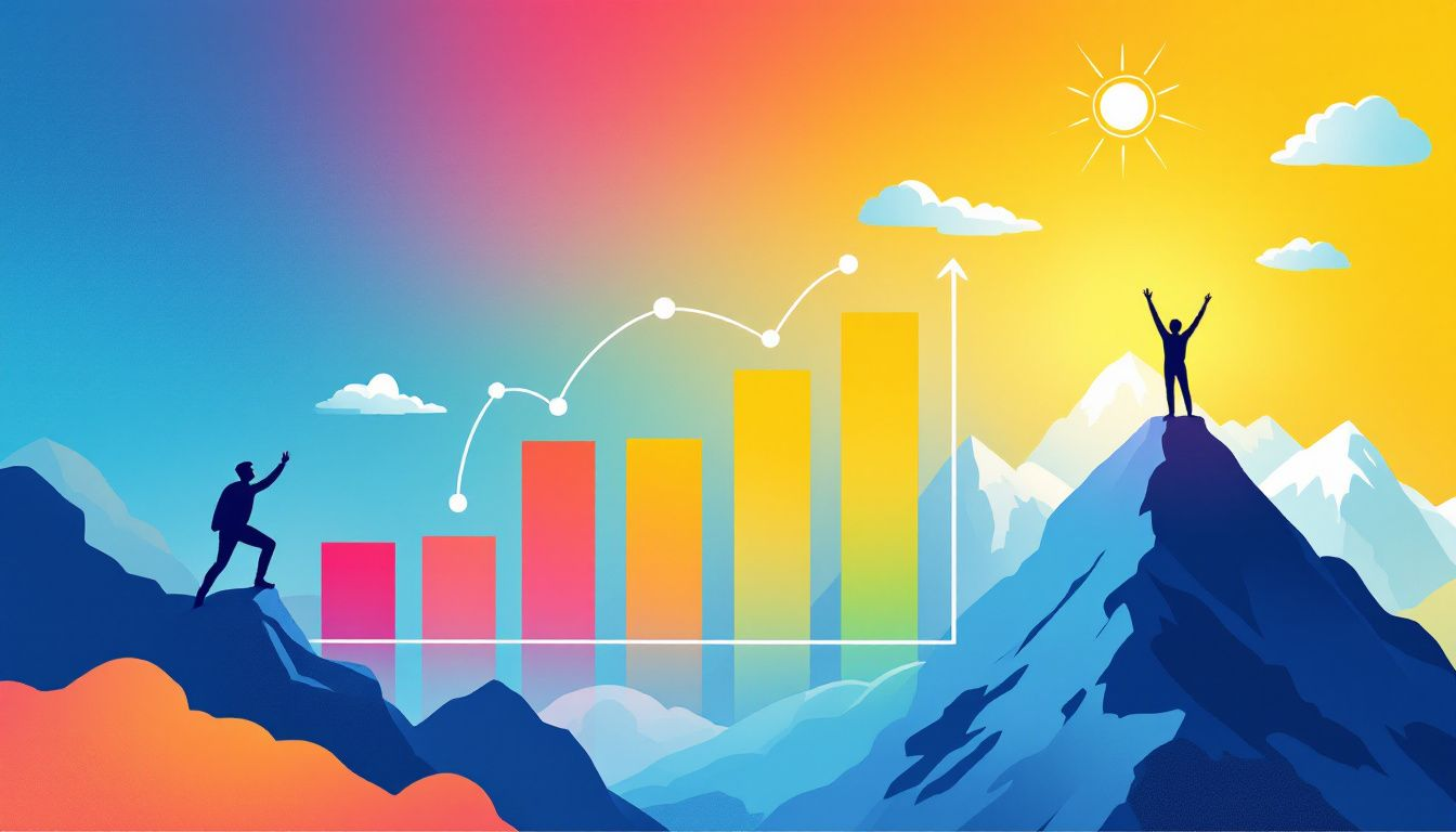 A chart showing different financial medium term goals.