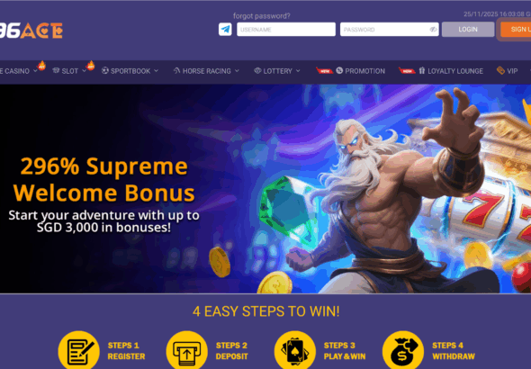 96ACE Casino Singapore Christmas Event: The Frenzy Token Bonanza