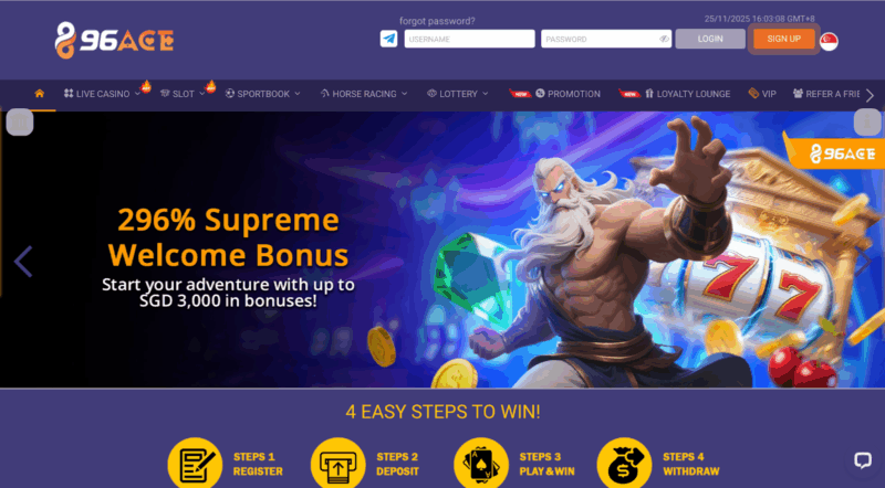 96ACE Casino Singapore Christmas Event: The Frenzy Token Bonanza