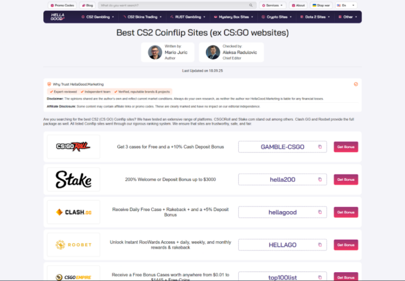 The 5 Most CSGO Coinflip Sites in 2025